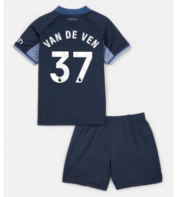 Tottenham Hotspur Micky van de Ven #37 Replica Away Stadium Kit for Kids 2023-24 Short Sleeve (+ pants)